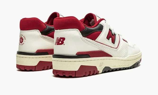 Кроссовки New Balance 550 «Aime Leon Dore White Red» кремовый