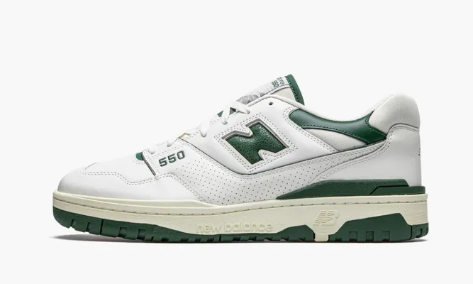 Кроссовки New Balance 550 «Aime Leon Dore - White Green» зеленый
