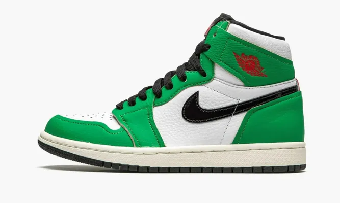 Кроссовки Air Jordan 1 High OG WMNS «Lucky Green» зеленый