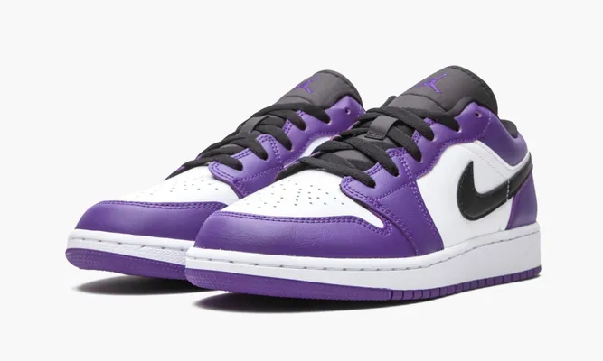 Кроссовки Air Jordan 1 Low GS «Court Purple» фиолетовый