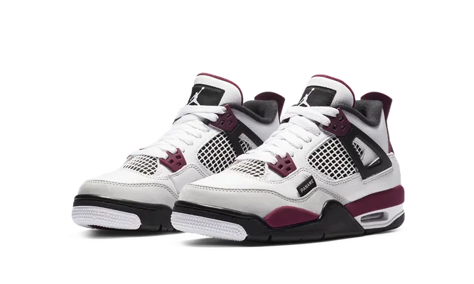 Кроссовки Air Jordan 4 Retro «Psg - Paris Saint Germain» бордовый