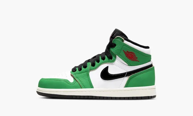 Для самых маленьких Air Jordan 1 Retro High OG PS «Lucky Green» Kids зеленый