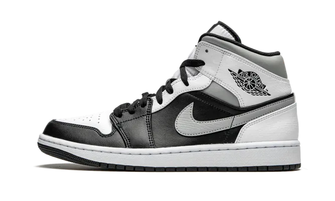 Кроссовки Air Jordan 1 Mid «White Shadow» белый,черный