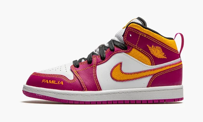 Для самых маленьких Air Jordan 1 Mid PS «Day Of The Dead» Kids розовый