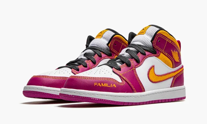 Для самых маленьких Air Jordan 1 Mid PS «Day Of The Dead» Kids розовый