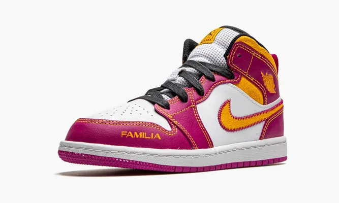 Для самых маленьких Air Jordan 1 Mid PS «Day Of The Dead» Kids розовый