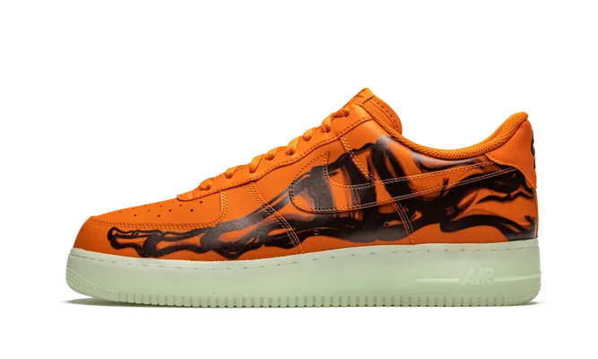 Кроссовки Nike Air Force 1 Low «Orange Skeleton» оранжевый