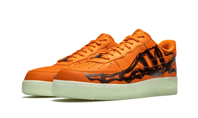 Кроссовки Nike Air Force 1 Low «Orange Skeleton» оранжевый