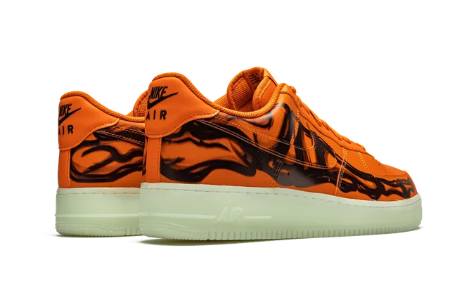 Кроссовки Nike Air Force 1 Low «Orange Skeleton» оранжевый