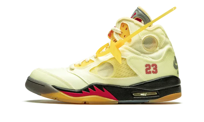 Кроссовки Air Jordan 5 Retro SP «Off-white - Sail» кремовый