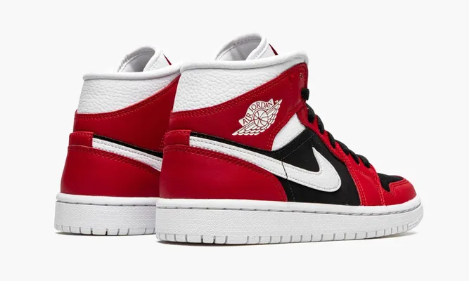 Кроссовки Air Jordan 1 Mid WMNS «Gym Red / Black» красный