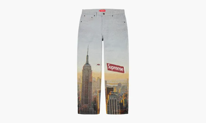 Одежда Supreme Aerial Tapestry Regular Jean «Multicolor» разноцветный
