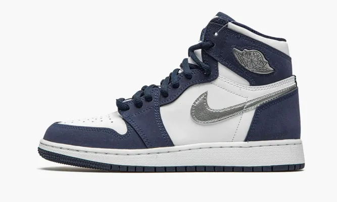 Кроссовки Air Jordan 1 Retro High Cojp «Midnight Navy» синий