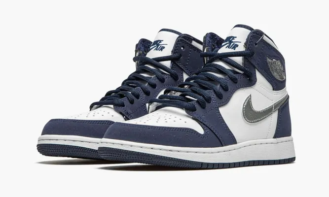 Кроссовки Air Jordan 1 Retro High Cojp «Midnight Navy» синий