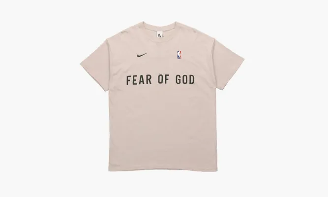 Одежда Nike Fear Of God X Warm Up T‑shirt Oatmeal розовый