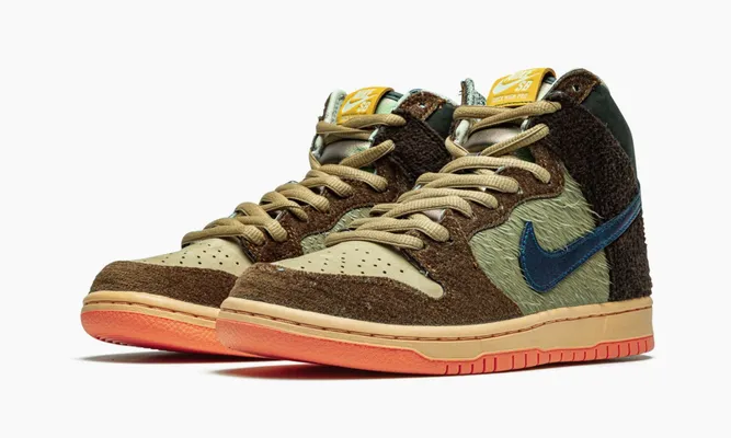 Кроссовки Nike SB Dunk High «Concepts Turdunken» коричневый