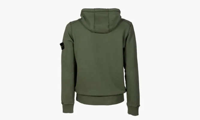 Одежда Stone Island Garment Dyed Popover Hoodie «Sage» зеленый