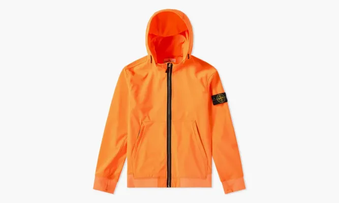 Одежда Stone Island Soft Shell R Fixed Hood Jacket «Orange» оранжевый