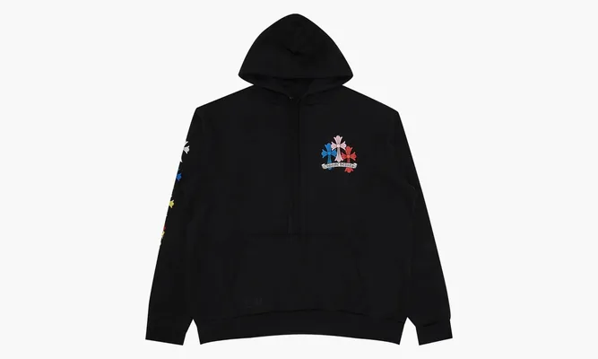 Одежда Chrome Hearts Multi Color Cross Cemetery Hoodie «Black» черный