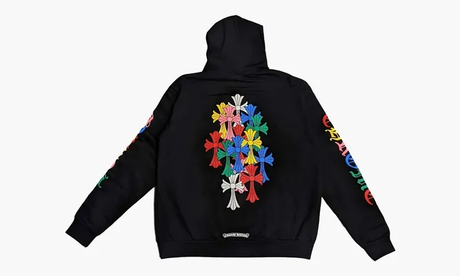 Одежда Chrome Hearts Multi Color Cross Cemetery Hoodie «Black» черный