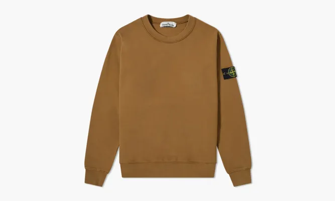 Одежда Stone Island Garment Dyed Crew Sweatshirt «Tobacco» коричневый