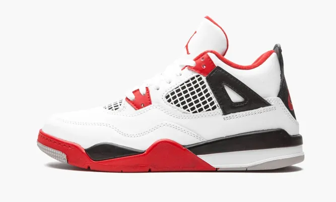 Для самых маленьких Air Jordan 4 Retro PS «Fire Red 2020» Kids белый