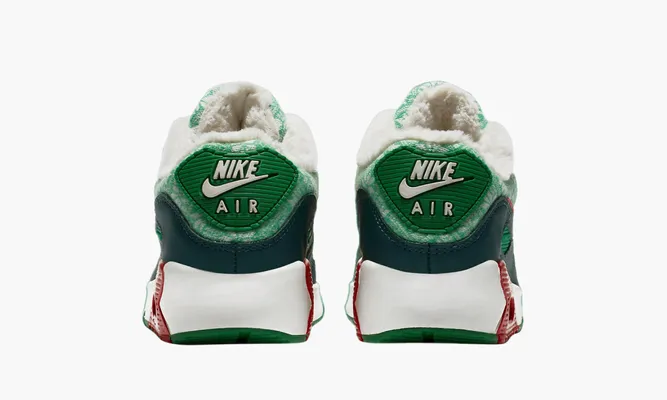 Кроссовки Nike Air Max 90 GS «Christmas Sweater» зеленый