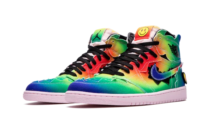 Кроссовки Air Jordan 1 High OG «J Balvin» разноцветный
