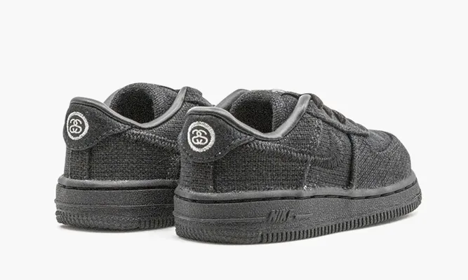 Для самых маленьких Nike Air Force 1 Low TD «Stussy - Black» Kids черный