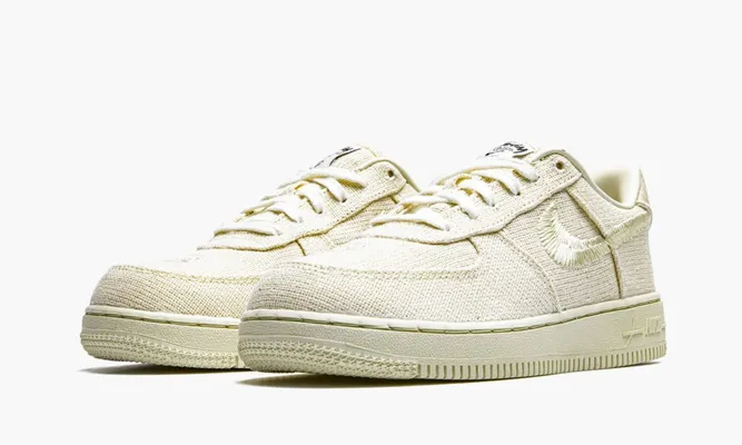 Для самых маленьких Nike Air Force 1 PS «Stussy - Fossil» Kids кремовый