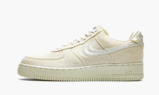 Кроссовки Nike Air Force 1 Low «Stussy - Fossil» кремовый