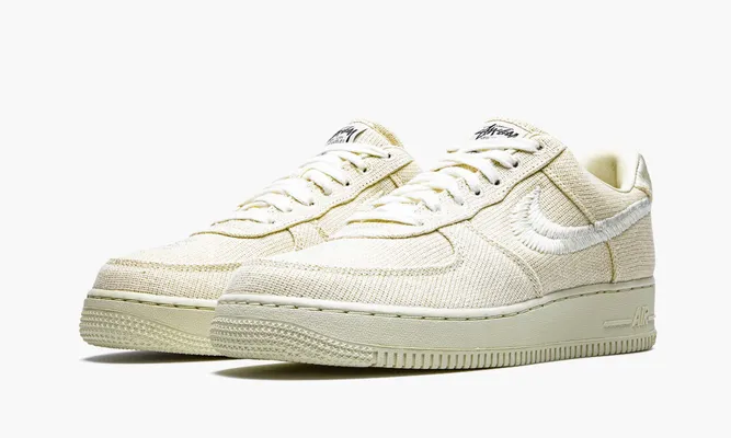 Кроссовки Nike Air Force 1 Low «Stussy - Fossil» кремовый