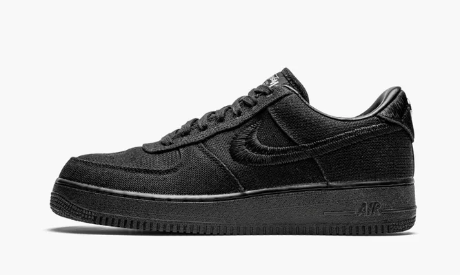 Кроссовки Nike Air Force 1 Low «Stussy - Black» черный