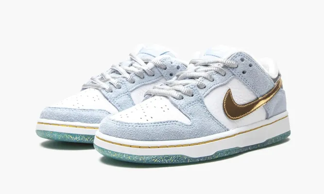 Для самых маленьких Nike SB Dunk Low PS «Sean Cliver - Holiday Special» Kids lightBlue