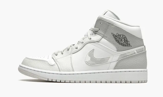 Кроссовки Air Jordan 1 Mid «White Camo» белый