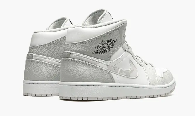 Кроссовки Air Jordan 1 Mid «White Camo» белый