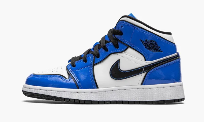 Кроссовки Air Jordan 1 Mid SE GS «Signal Blue» синий
