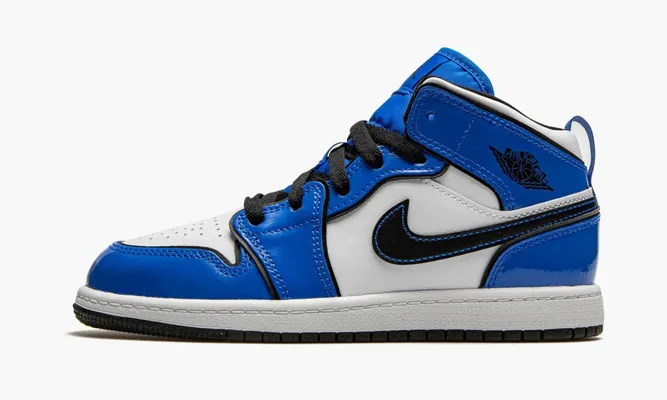 Для самых маленьких Air Jordan 1 Mid SE PS «Signal Blue» Kids синий