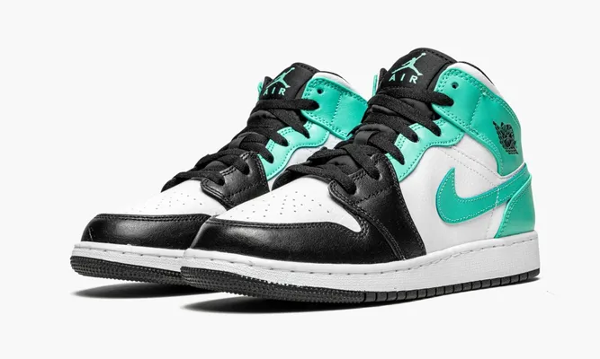 Кроссовки Air Jordan 1 Mid GS «Igloo» lightBlue