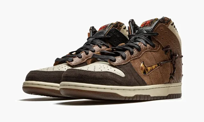 Кроссовки Nike Dunk High «Bodega - Legend» коричневый