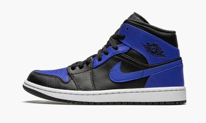 Кроссовки Air Jordan 1 Mid «Hyper Royal» синий