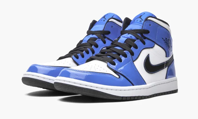 Кроссовки Air Jordan 1 Mid SE «Signal Blue» синий