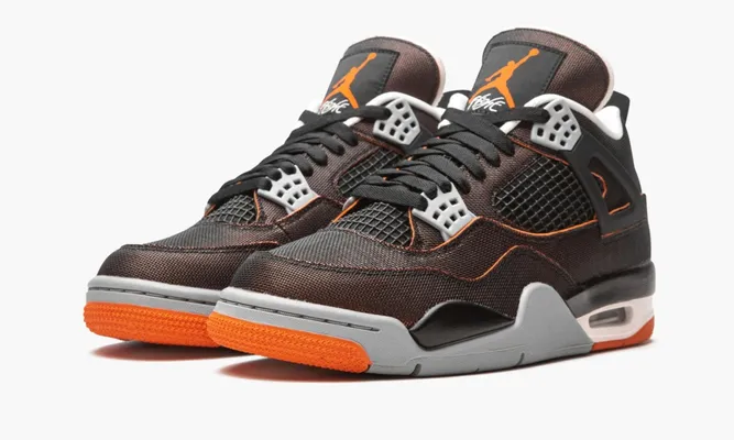 Кроссовки Air Jordan 4 Retro WMNS «Starfish» коричневый