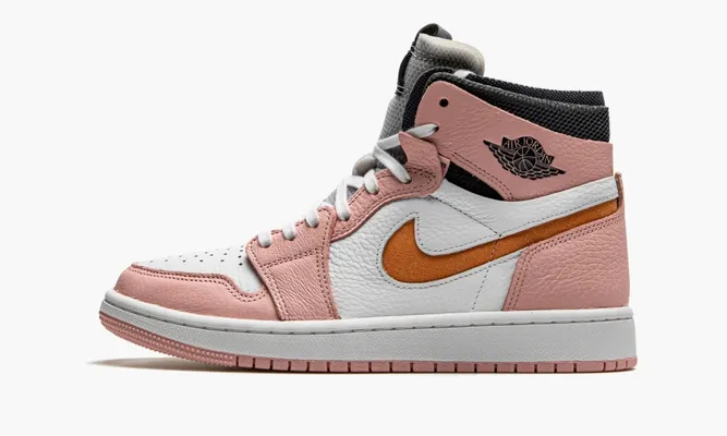 Кроссовки Jordan 1 WMNS High «Zoom Air Pink Glaze» розовый