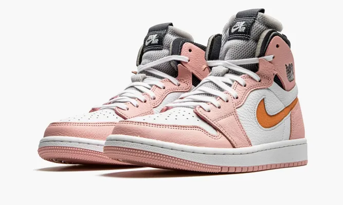 Кроссовки Jordan 1 WMNS High «Zoom Air Pink Glaze» розовый