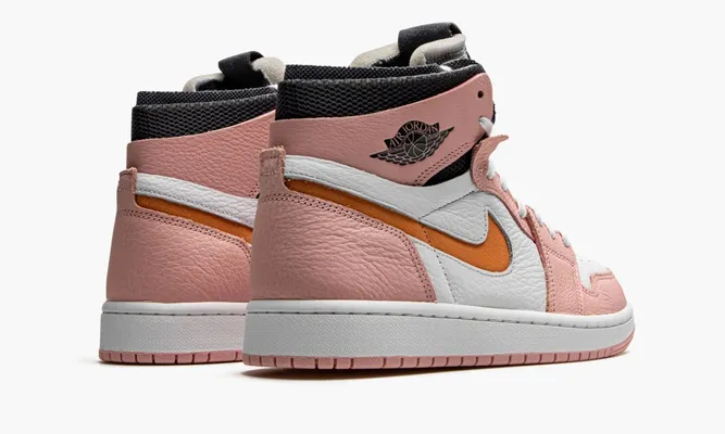 Кроссовки Jordan 1 WMNS High «Zoom Air Pink Glaze» розовый