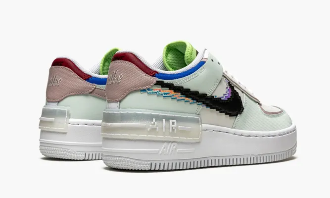 Кроссовки Nike Air Force 1 Low Shadow WMNS «Pixel Swoosh» белый