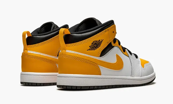 Для самых маленьких Air Jordan 1 Mid PS «University Gold» Kids желтый