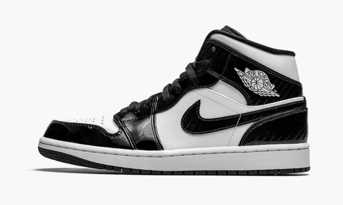 Кроссовки Air Jordan 1 Mid «Carbon Fiber All-star» черный