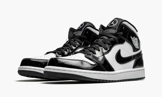 Кроссовки Air Jordan 1 Mid «Carbon Fiber All-star» черный
